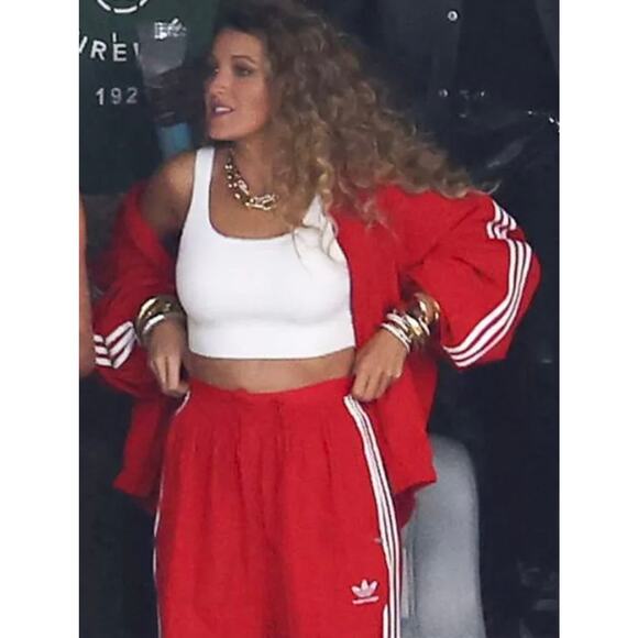 adidas Originals Pants - NEW ADIDAS ORIGINALS Adilenium Women's XL Tracksuit Red